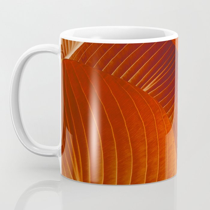 Leaves in Terracotta Color #decor #society6 #buyart Coffee Mug Gallery Image 3