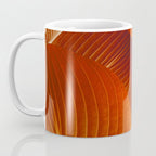 Leaves in Terracotta Color #decor #society6 #buyart Coffee Mug Gallery Image 3