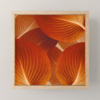 Leaves in Terracotta Color #decor #society6 #buyart Mini Art Print Gallery Image 1