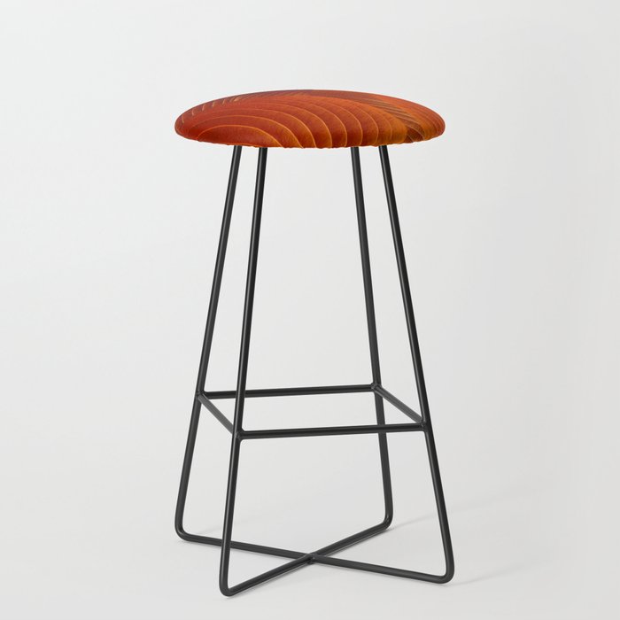 Leaves in Terracotta Color #decor #society6 #buyart Stool Gallery Image 1