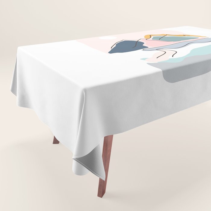 Minimalistic Landscape Tablecloth Gallery Image 1