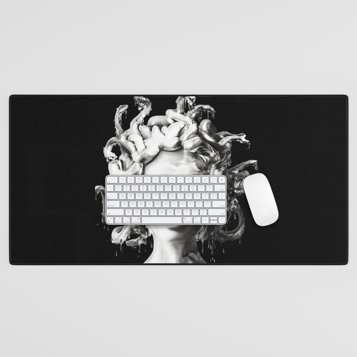 Silver Medusa Desk Mat Gallery Image 1