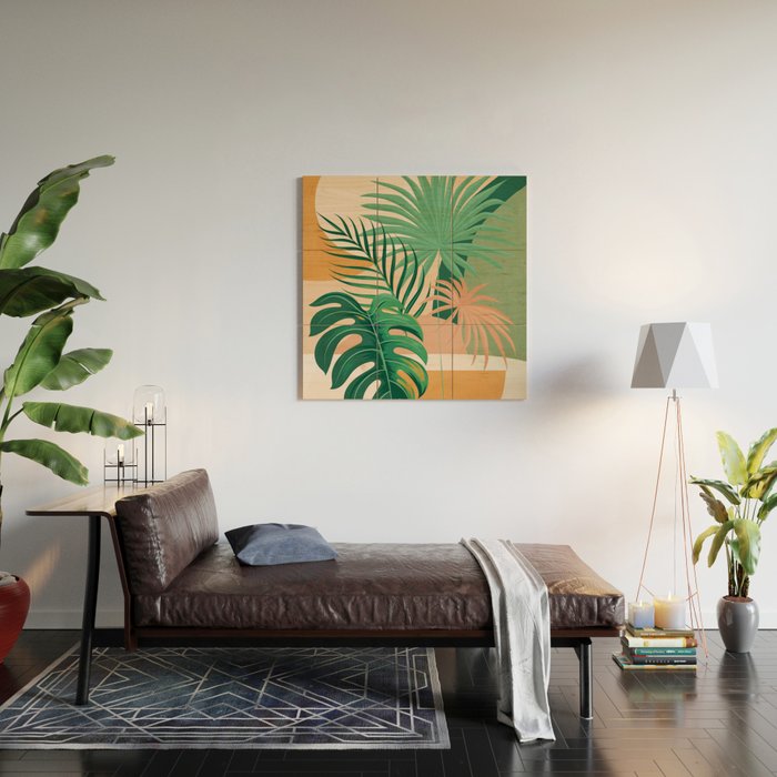 Jungle Abstract 3 Wood Wall Art Gallery Image 2