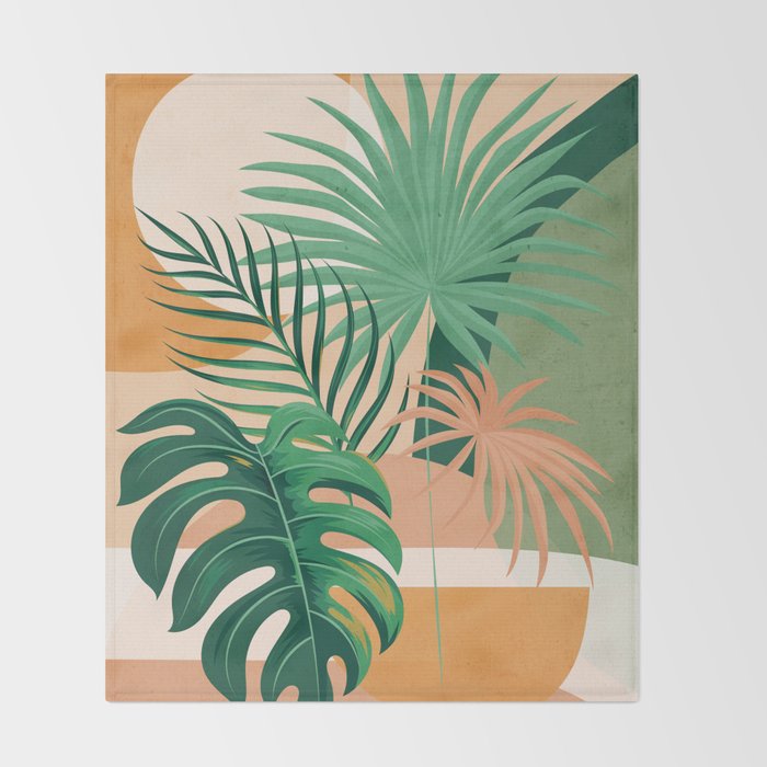 Jungle Abstract 3 Throw Blanket Gallery Image 2