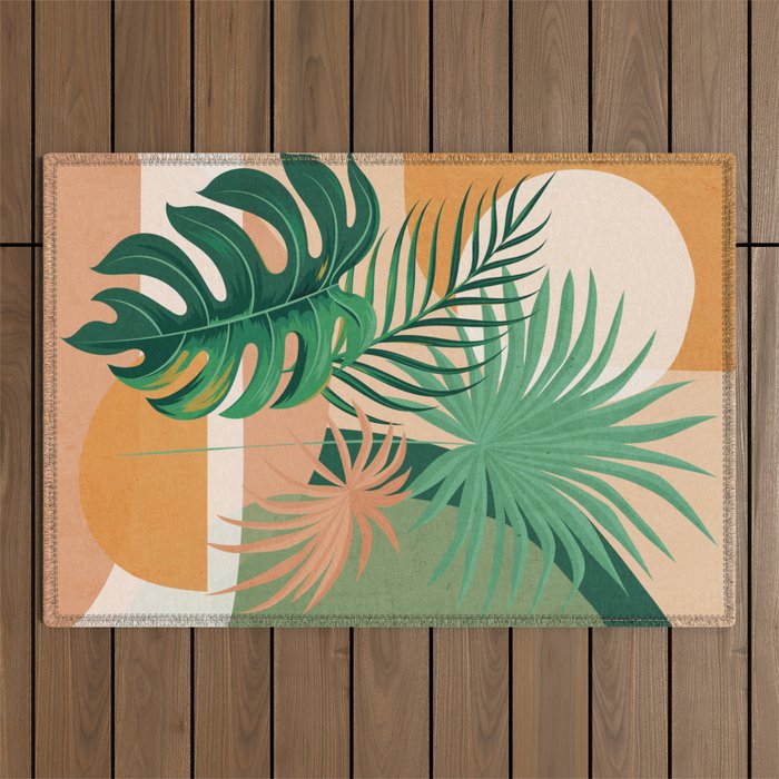 Jungle Abstract 3 Outdoor Rug Gallery Image 1