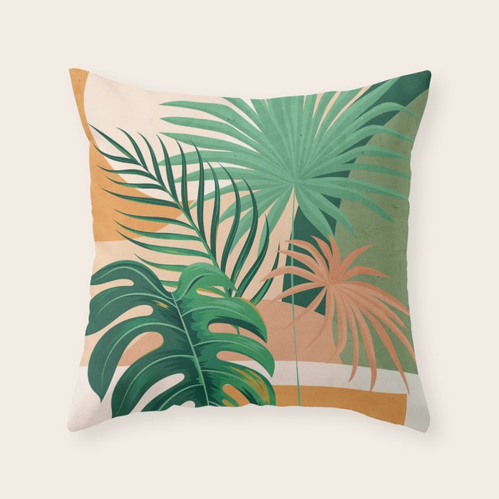 Jungle Abstract 3 Throw Pillow Gallery Image 6