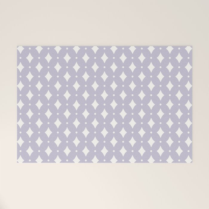 Vintage Stars II Lilac Welcome Mat Gallery Image 1