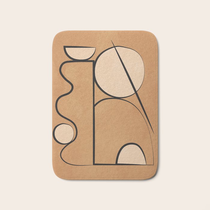 Abstract Minimal Shapes 217 Bath Mat Gallery Image 1