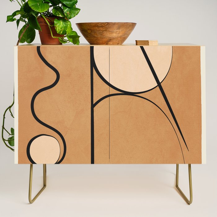 Abstract Minimal Shapes 217 Credenza Gallery Image 1