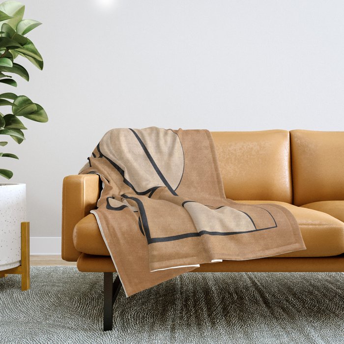 Abstract Minimal Shapes 217 Throw Blanket Gallery Image 1
