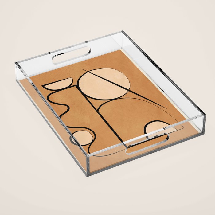 Abstract Minimal Shapes 217 Acrylic Tray Gallery Image 1