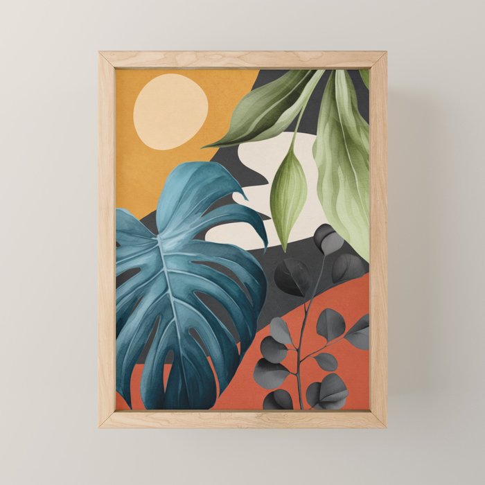 Abstract Tropical Art 19 Mini Art Print Gallery Image 1