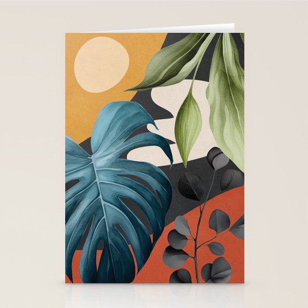 Abstract Tropical Art 19 Stationery Card Gallery Image 2