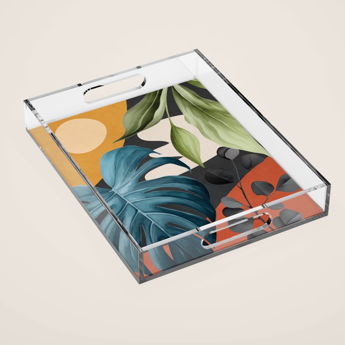 Abstract Tropical Art 19 Acrylic Tray Gallery Image 1
