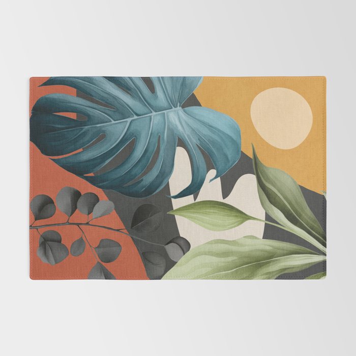 Abstract Tropical Art 19 Rug Gallery Image 2