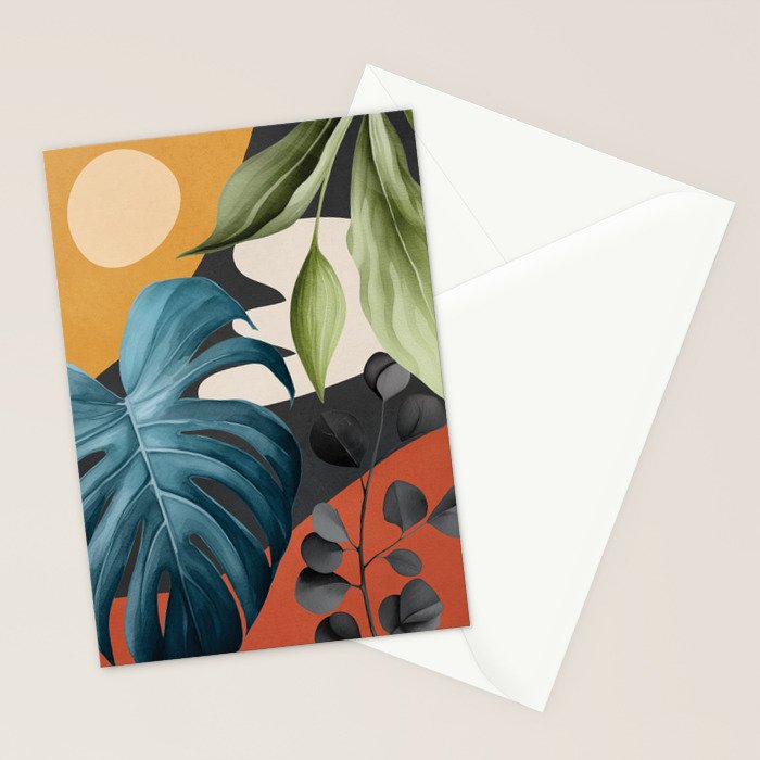 Abstract Tropical Art 19 Stationery Card Gallery Image 2