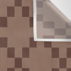 Diamond Quilted Plaid pattern brown Wall Tapestry Gallery Image 3