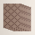 Diamond Quilted Plaid pattern brown Wrapping Paper Gallery Image 3