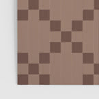 Diamond Quilted Plaid pattern brown Poster Gallery Image 3