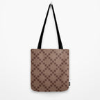 Diamond Quilted Plaid pattern brown Tote Bag Gallery Image 2