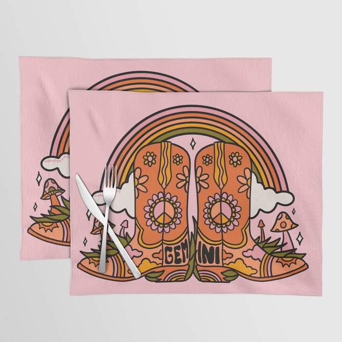 Gemini Cowboy Boots Placemat Gallery Image 1