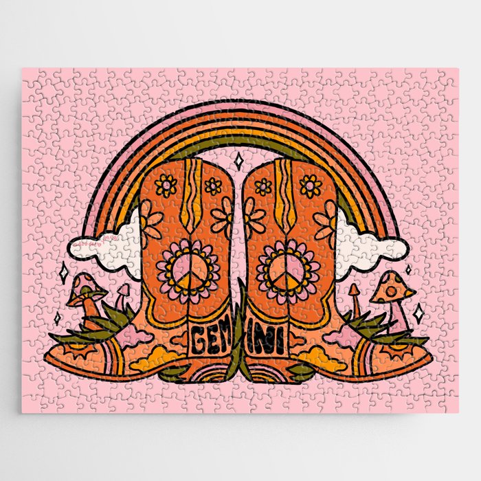 Gemini Cowboy Boots Jigsaw Puzzle Gallery Image 1