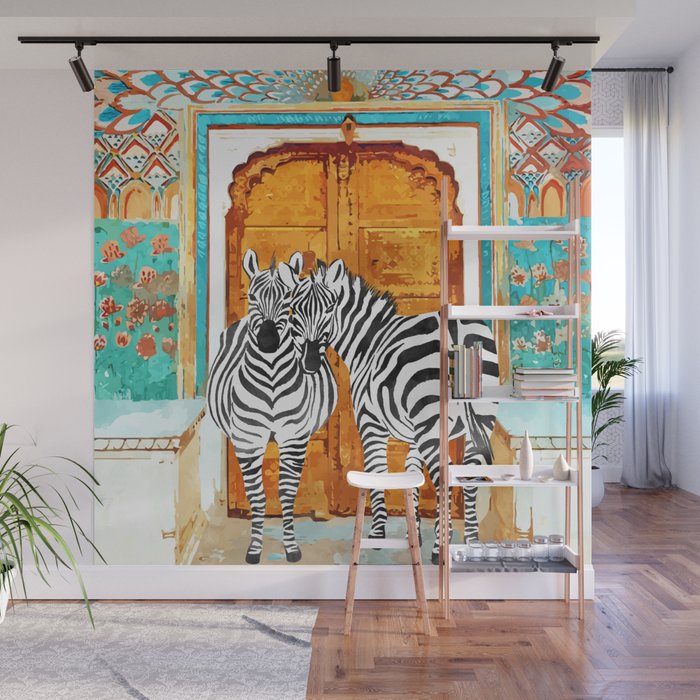 Zebra - Take Your Stripes Wherever You Go Wall Mural Gallery Image 1