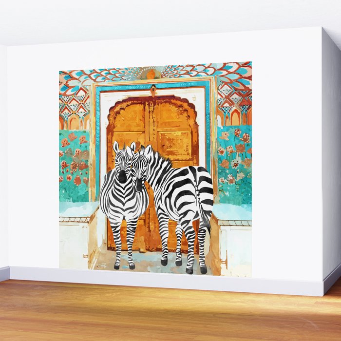 Zebra - Take Your Stripes Wherever You Go Wall Mural Gallery Image 2