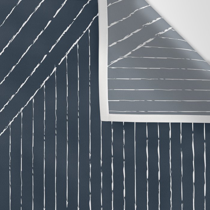 Lines (Annapolis Blue) Wall Tapestry Gallery Image 3