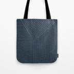 Lines (Annapolis Blue) Tote Bag Gallery Image 1