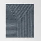 Lines (Annapolis Blue) Throw Blanket Gallery Image 2