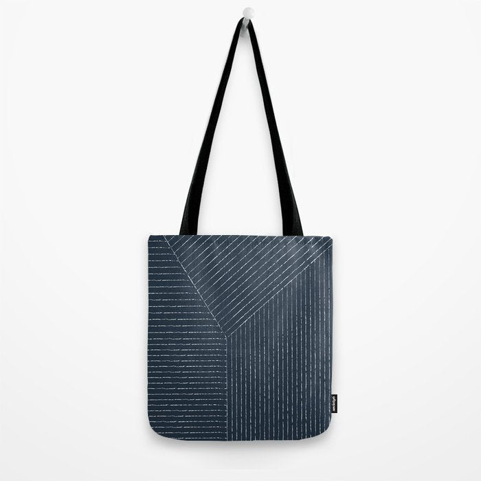 Lines (Annapolis Blue) Tote Bag Gallery Image 2
