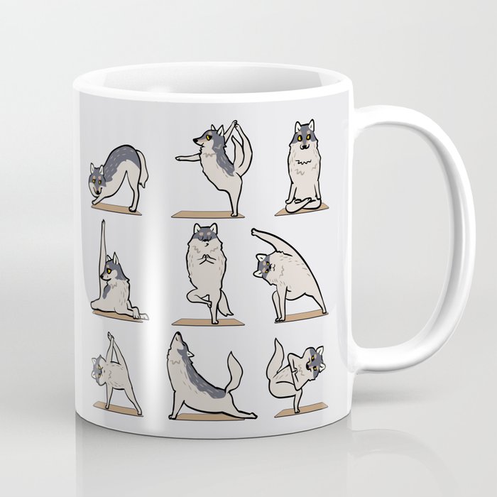 Wolf Yoga Coffee Mug Gallery Image 1