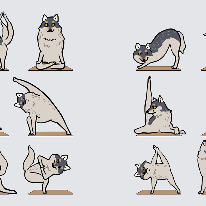 Wolf Yoga Coffee Mug Gallery Image 2