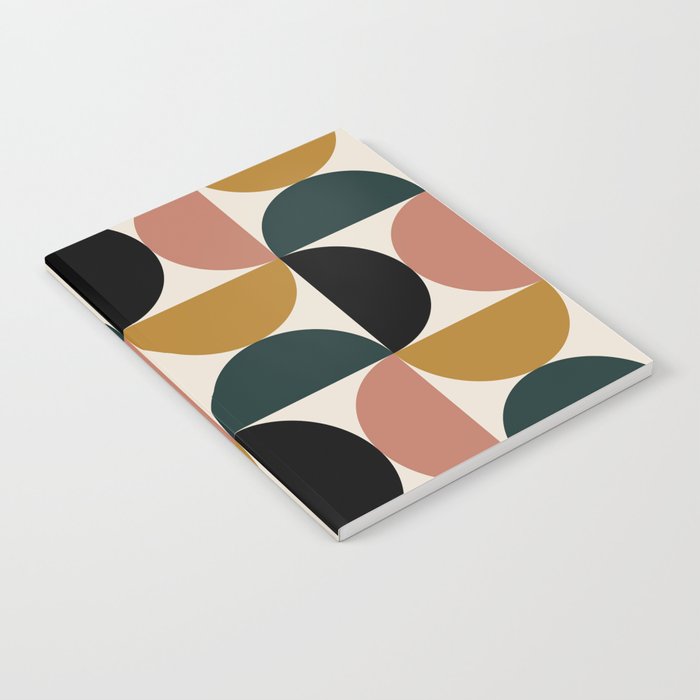 Bauhaus Mid Century Modern Geometric I Notebook Gallery Image 1