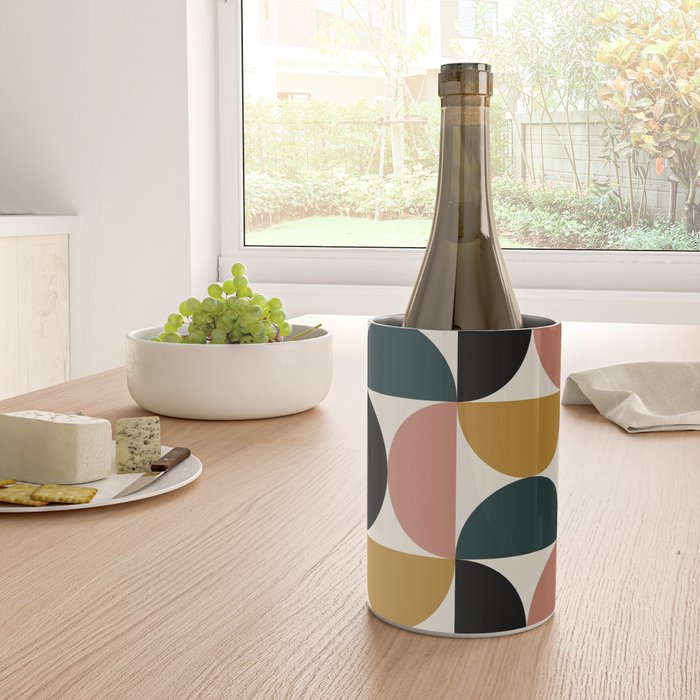 Bauhaus Mid Century Modern Geometric I Wine Chiller Gallery Image 4