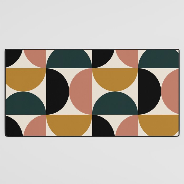 Bauhaus Mid Century Modern Geometric I Desk Mat Gallery Image 3