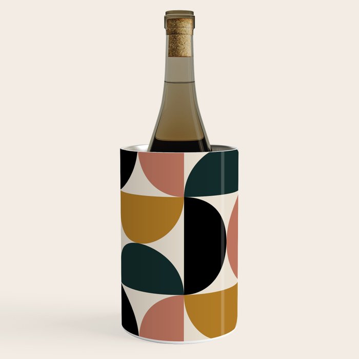 Bauhaus Mid Century Modern Geometric I Wine Chiller Gallery Image 3