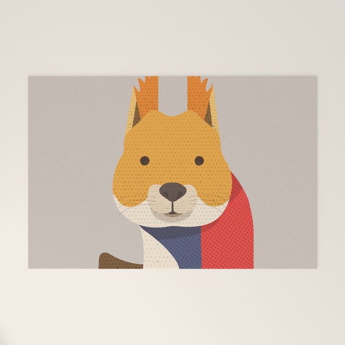 Red Squirrel Welcome Mat Gallery Image 1