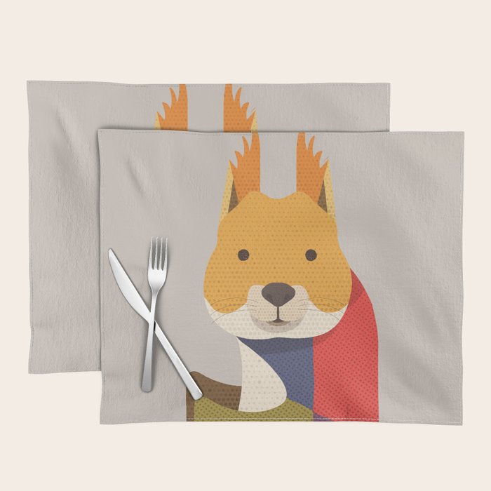 Red Squirrel Placemat Gallery Image 1