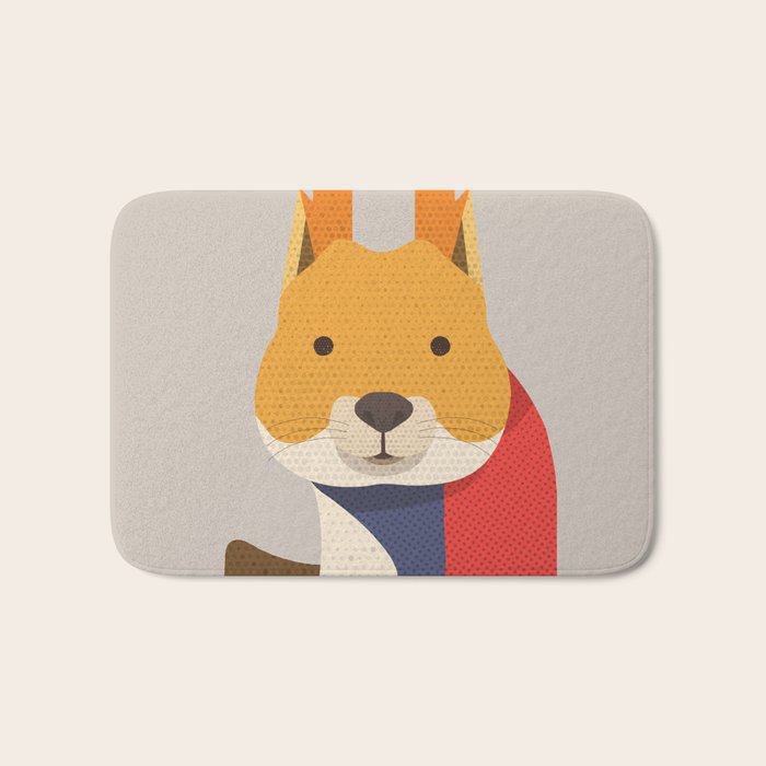 Red Squirrel Bath Mat Gallery Image 1