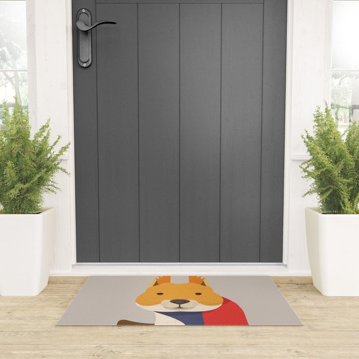 Red Squirrel Welcome Mat Gallery Image 3