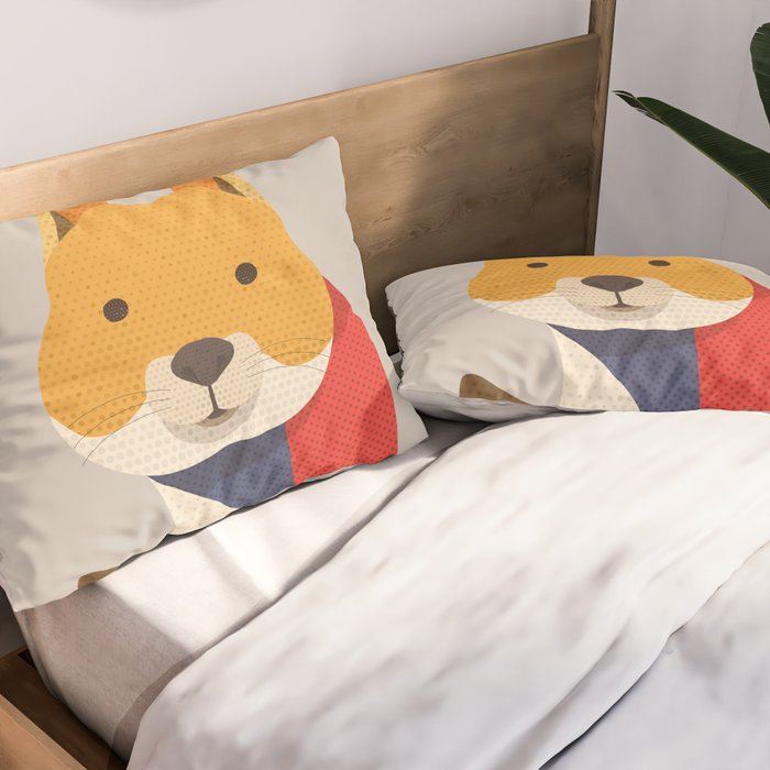 Red Squirrel Pillow Sham Gallery Image 2