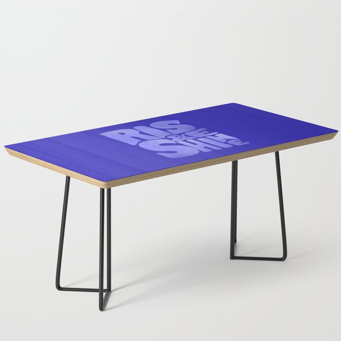 Rise and Shine - blue typography Coffee Table Gallery Image 1