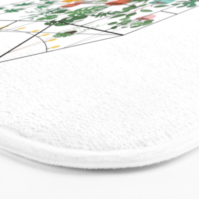 Good Things Grow Here Illustrated Quote Bath Mat Gallery Image 3