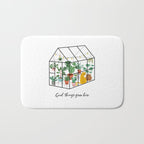 Good Things Grow Here Illustrated Quote Bath Mat Gallery Image 1