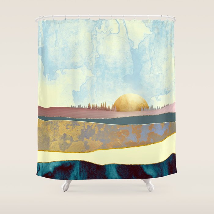 Hazy Afternoon Shower Curtain Gallery Image 1