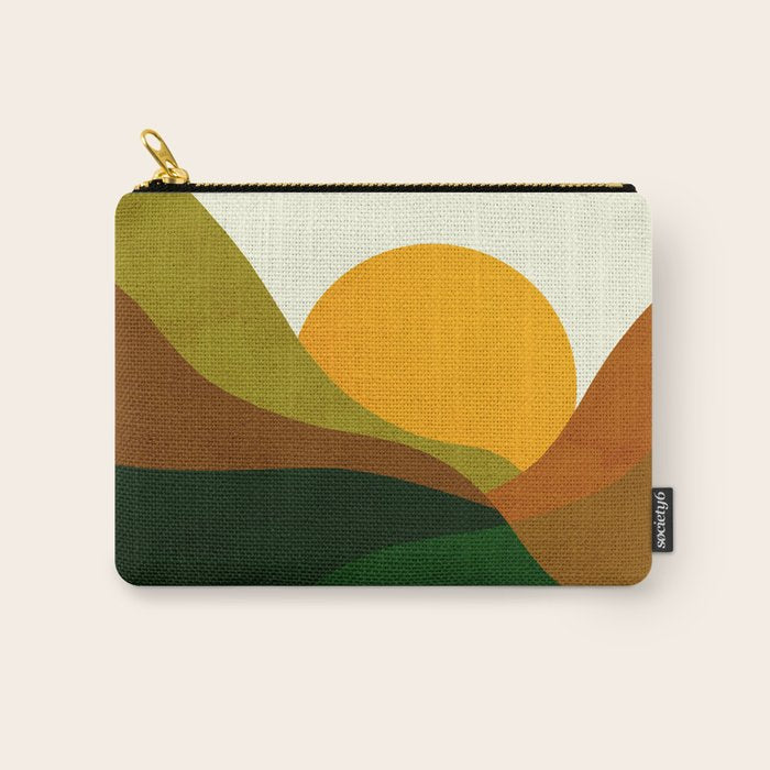 Abstraction_NEW_SUN_LANDSCAPE_SPRING_Minimalism_001B Carry All Pouch Gallery Image 1
