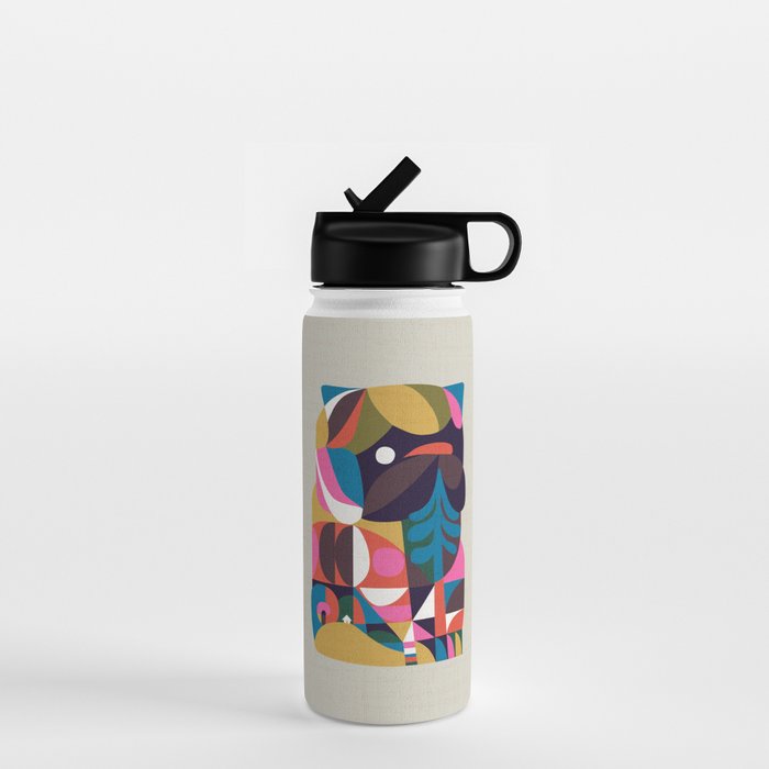 Nordic Pug Water Bottle Gallery Image 1