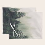 Foggy Pine Trees Placemat Gallery Image 1